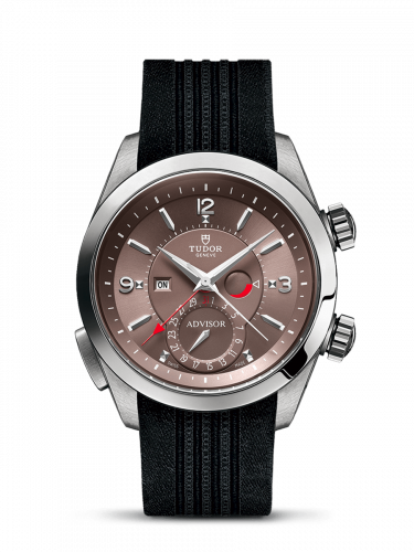 Tudor Heritage Advisor Stainless Steel / TItanium / Cognac / Silk 79620TC-0004