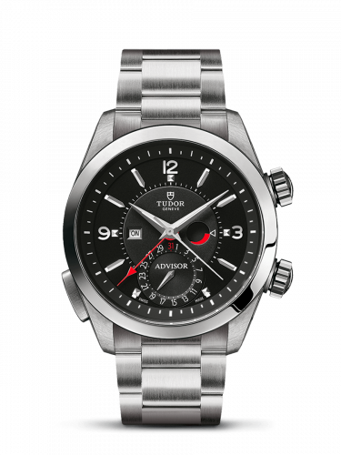 Tudor Heritage Advisor Stainless Steel / TItanium / Black / Bracelet 79620TN-0005