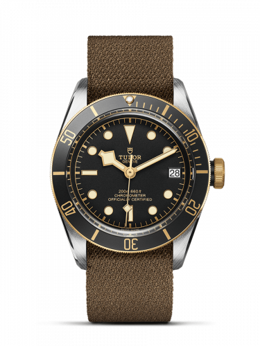 Tudor Heritage Black Bay Black S&G / Stainless Steel / Yellow Gold / Black / Fabric 79733N-0005