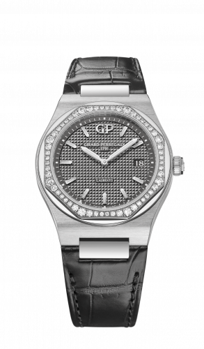 Girard-Perregaux Laureato 34 Quartz Stainless Steel / Diamond / Grey / Alligator 80189D11A231-CB6A