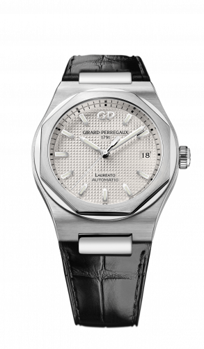 Girard-Perregaux Laureato 38 Automatic Stainless Steel / Silver / Alligator 81005-11-131-11A