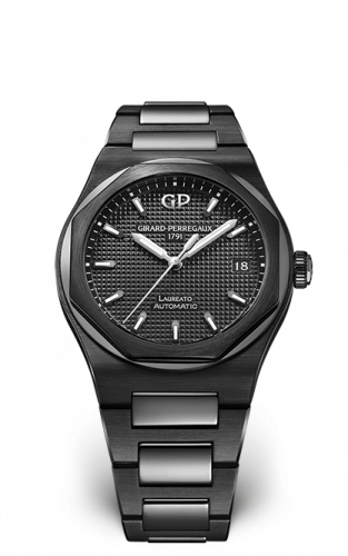 Girard-Perregaux Laureato 38 Automatic Ceramic / Black / Bracelet 81005-32-631-32A