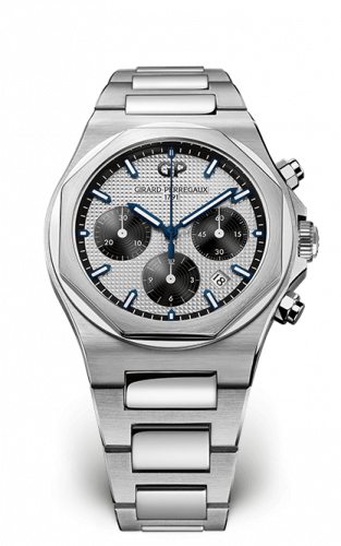 Girard-Perregaux Laureato 42 Chronograph Stainless Steel / Silver Panda / Bracelet 81020-11-131-11A