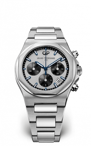 Girard-Perregaux Laureato 38 Chronograph Stainless Steel / Silver Panda / Bracelet 81040-11-131-11A