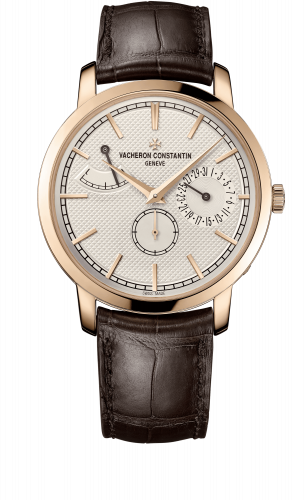 Vacheron Constantin Traditionnelle Manual-Winding Date and Power Reserve Pink Gold / Silver 83020/000R-9909