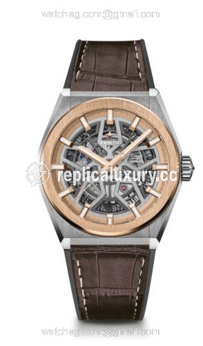 Zenith Defy Classic 41mm Titanium / Rose Gold / Alligator 87.9001.670/79.R589