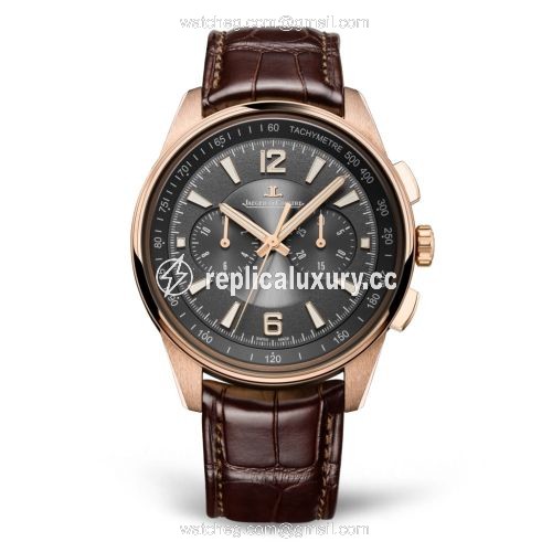 Jaeger-LeCoultre Polaris Chronograph Pink Gold / Grey / Alligator 9022450