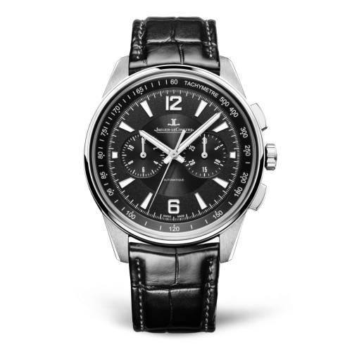 Jaeger-LeCoultre Polaris Chronograph Stainless Steel / Black / Alligator 9028470