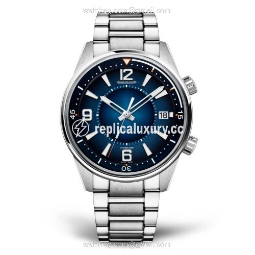 Jaeger-LeCoultre Polaris Mariner Date Stainless Steel / Blue / Bracelet 9068180