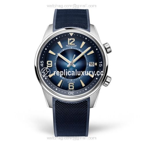 Jaeger-LeCoultre Polaris Automatic Stainless Steel / Vintage Blue / Rubber 9068681