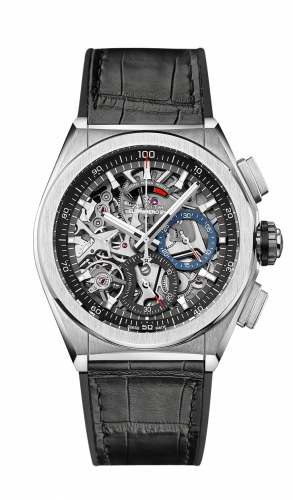 Zenith Defy El Primero 21 Titanium / Skeleton / Alligator 95.9000.9004/78.R582