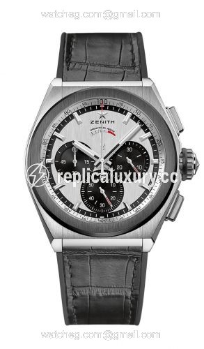 Zenith Defy El Primero 21 Titanium / Ceramic / Silver Panda / Alligator 95.9005.9004/01.R582