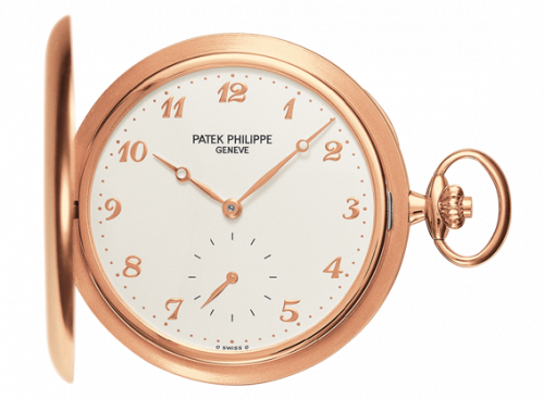 Patek Philippe Pocket Watch Savonette Rose Gold / Silver 980R-001