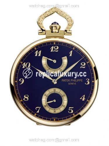 Patek Philippe Pocket Watch Lepine Power Reserve Yellow Gold / Matryoshka Dolls 982/130J 