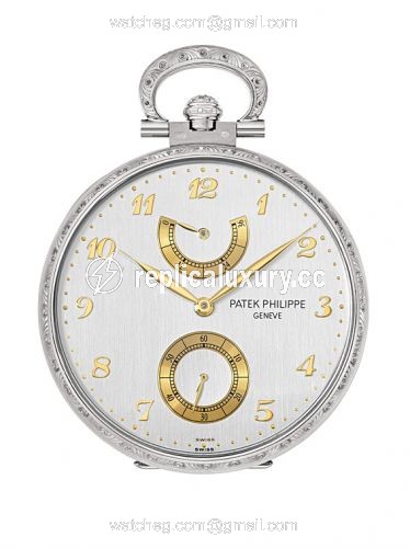 Patek Philippe Pocket Watch Lepine Power Reserve White Gold / From Father to Son 982/178G