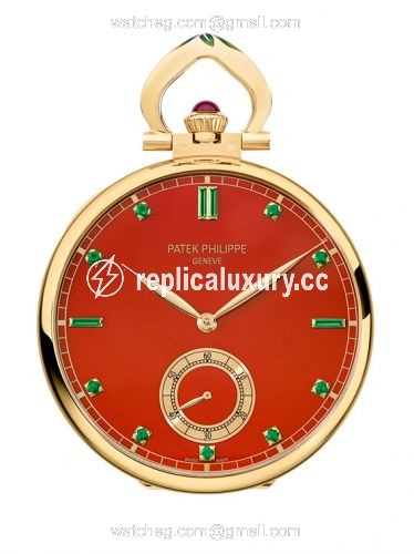 Patek Philippe Pocket Watch Lepine Yellow Gold / Tudor Rose 992/102J
