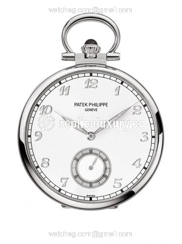 Patek Philippe Pocket Watch Lepine White Gold / Place du Molard 992/164G