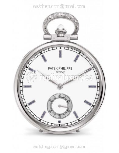 Patek Philippe Pocket Watch Lepine White Gold / Mount Rushmore 995/109G