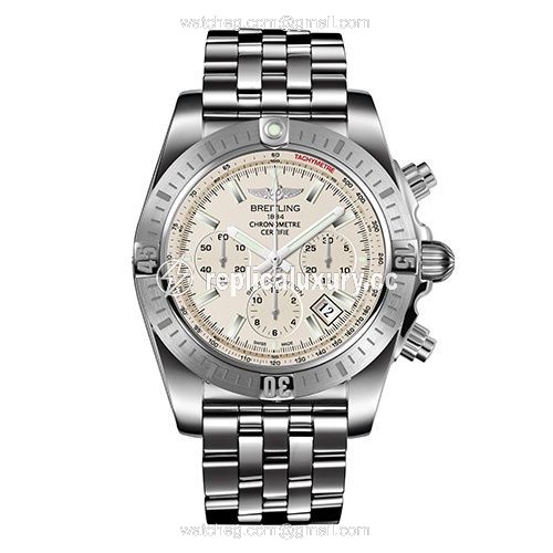 Breitling Chronomat 44 Stainless Steel / White / Japan AB011511/G829/388A