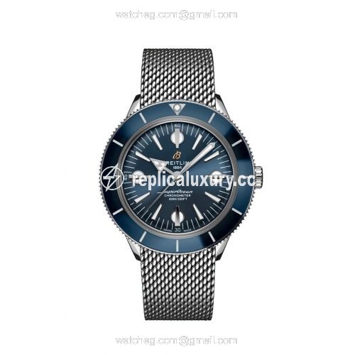 Breitling Superocean Heritage '57 Stainless Steel / Blue / Mesh A10370161C1A1