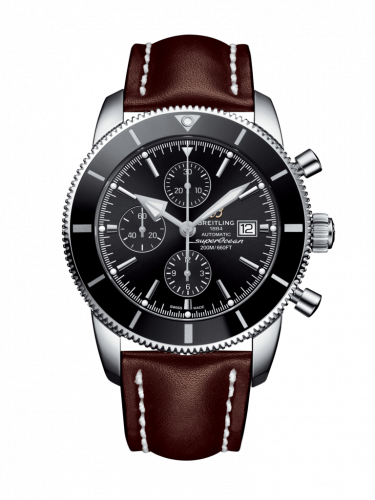 Breitling Superocean Heritage II 46 Chronograph Stainless Steel / Black / Black / Calf / Folding A1331212/BF78/444X/A20D.1