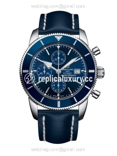 Breitling Superocean Heritage II 46 Chronograph Stainless Steel / Blue / Blue / Calf / Pin A1331216/C963/101X/A20BA.1