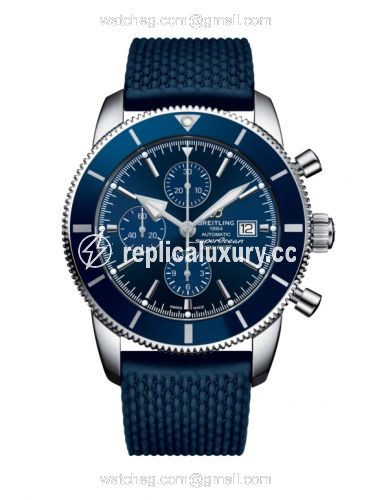 Breitling Superocean Heritage II 46 Chronograph Stainless Steel / Blue / Blue / Rubber / Pin A1331216/C963/277S