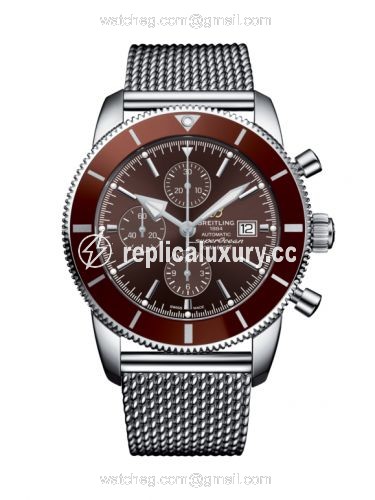 Breitling Superocean Heritage II 46 Chronograph Stainless Steel / Bronze / Bronze / Milanese A13312331Q1A1