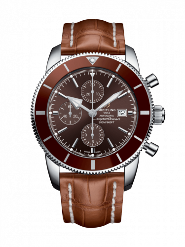 Breitling Superocean Heritage II 46 Chronograph Stainless Steel / Bronze / Bronze / Croco / Pin A1331233/Q616/754P/A20BA.1