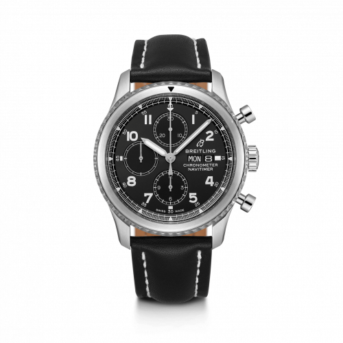 Breitling Navitimer 8 Chronograph 43 Stainless Steel / Black / Black Calf A13314101B1X1