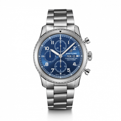 Breitling Navitimer 8 Chronograph 43 Stainless Steel / Blue / Bracelet A13314101C1A1