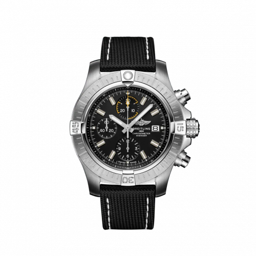 Breitling Avenger Chronograph 45 Stainless Steel / Black / Military / Folding A13317101B1X2