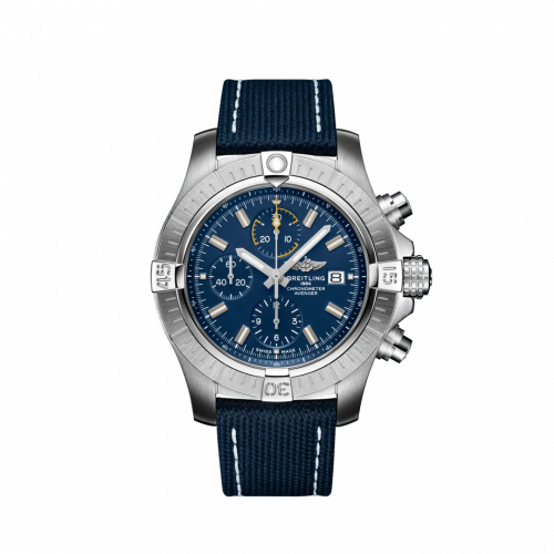 Breitling Avenger Chronograph 45 Stainless Steel / Blue / Military / Pin A13317101C1X1