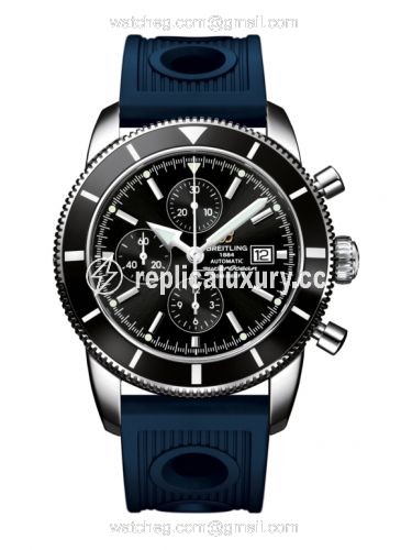 Breitling Superocean Heritage 46 Chronograph Stainless Steel / Black / Black / Rubber A1332024.B908.205S
