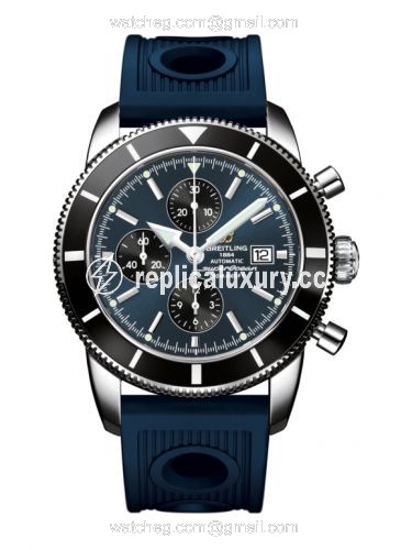 Breitling Superocean Heritage 46 Chronograph Stainless Steel / Black / Gun Blue / Calf A1332024.C817.441X