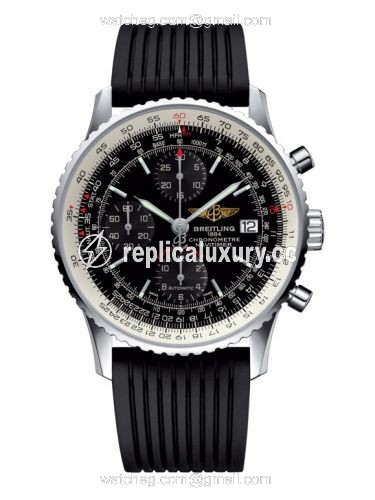 Breitling Navitimer Heritage Stainless Steel / Black / Rubber A1332412.BF27.272S