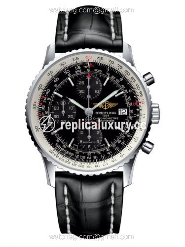Breitling Navitimer Heritage Stainless Steel / Black / Croco A1332412.BF27.743P
