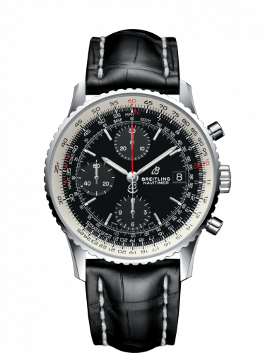Breitling Navitimer 1 Chronograph 41 Stainless Steel / Black / Black Croco / Folding A13324121B1P2