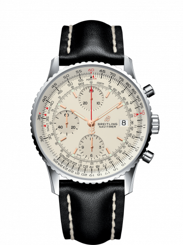 Breitling Navitimer 1 Chronograph 41 Stainless Steel / Silver / Calf / Folding A13324121G1X4