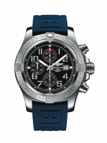 Breitling Super Avenger II Stainless Steel / Volcano Black / Rubber / Folding A1337111/BC28/160S/A20D.2