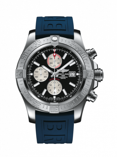 Breitling Super Avenger II Stainless Steel / Volcano Black / Rubber / Pin A1337111/BC29/159S/A20S.1