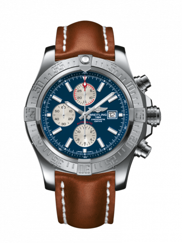 Breitling Super Avenger II Stainless Steel / Mariner Blue / Calf / Pin A1337111/C871/439X/A20BA.1