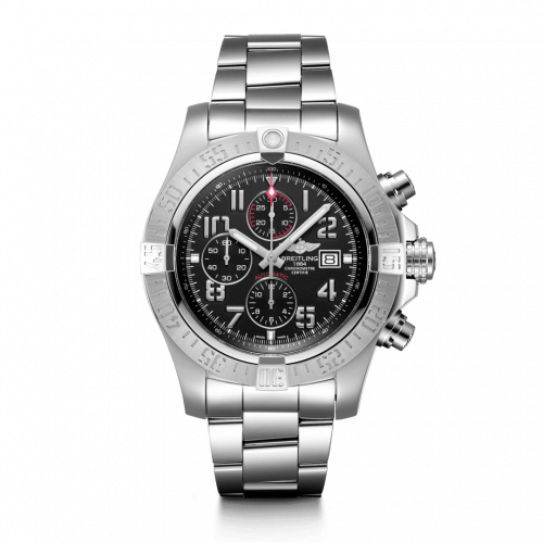 Breitling Super Avenger II Stainless Steel / Volcano Black / Bracelet A13371111B2A1