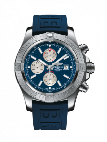 Breitling Super Avenger II Stainless Steel / Mariner Blue / Rubber / Folding A13371111C1S1