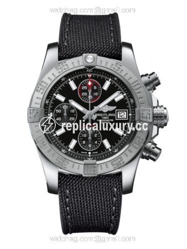 Breitling Avenger II Stainless Steel / Volcano Black / Military / Pin A13381111B1W1