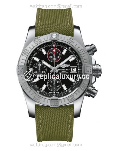 Breitling Avenger II Stainless Steel / Volcano Black / Military A1338111.BC32.106W