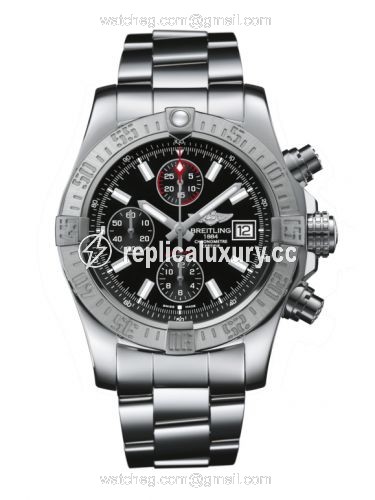 Breitling Avenger II Stainless Steel / Volcano Black / Bracelet A13381111B1A1