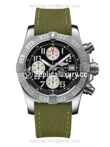 Breitling Avenger II Stainless Steel / Volcano Black / Military A1338111.BC33.106W