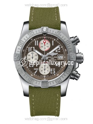 Breitling Avenger II Stainless Steel / Tungsten Gray / Military / Pin A1338111/F564/106W/A20BA.1