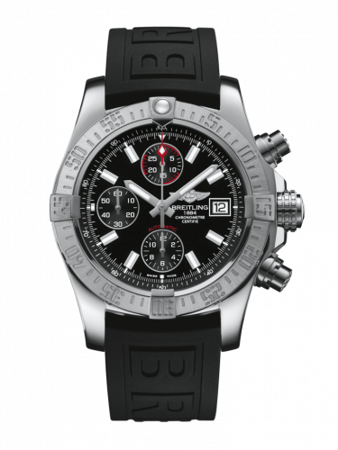 Breitling Avenger II Stainless Steel / Volcano Black / Rubber / Pin A13381111B1S2